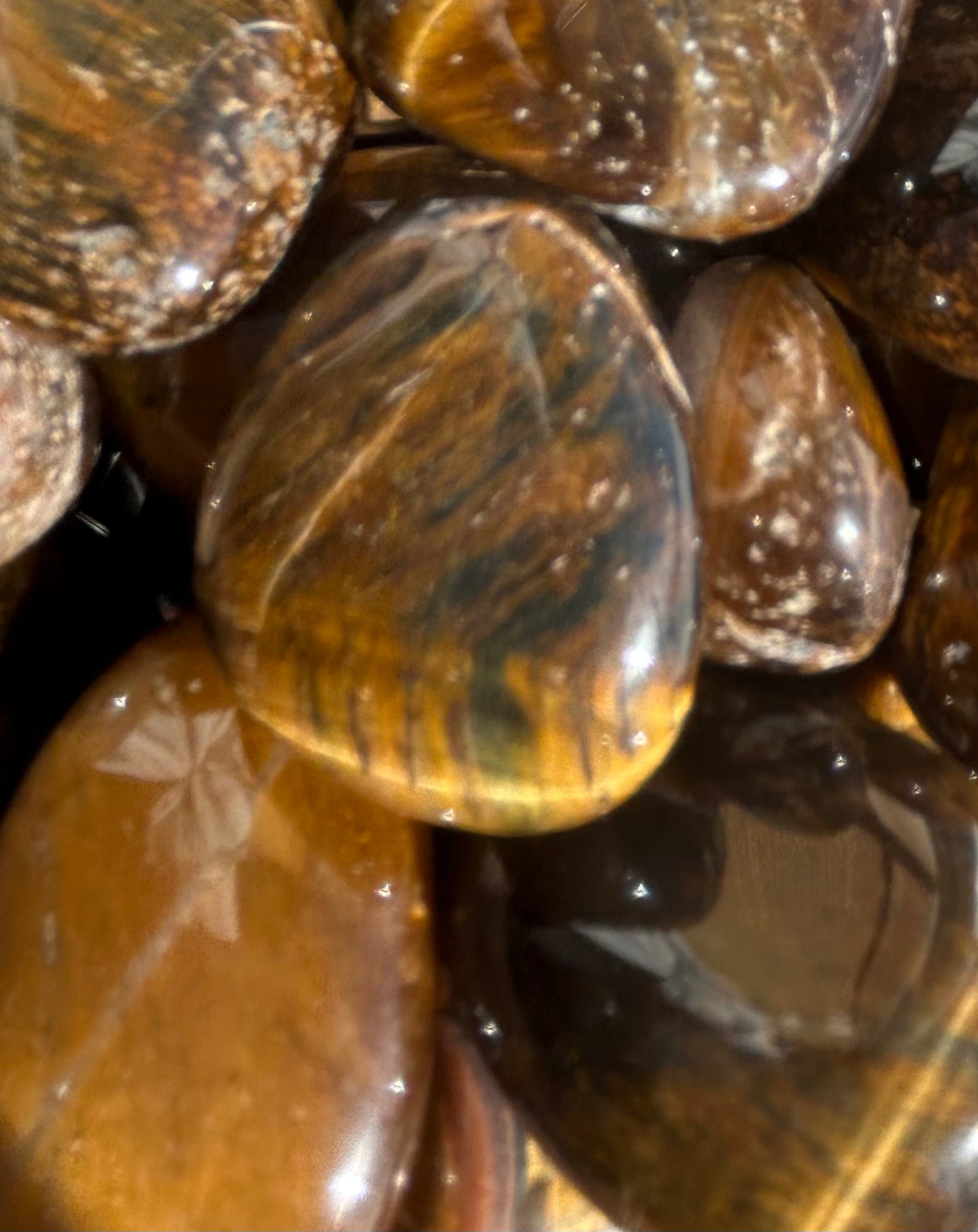 Tiger Eye Tumbles Large Mountain Mineral Market